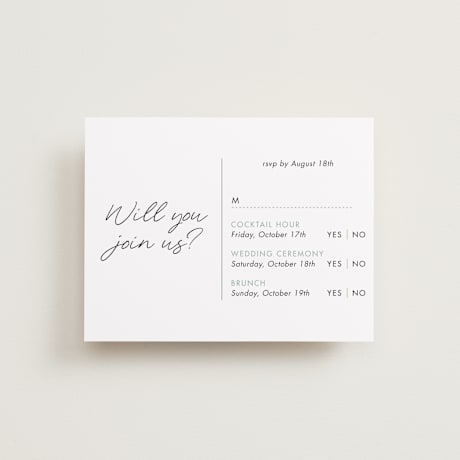 Multi-Event RSVP Cards