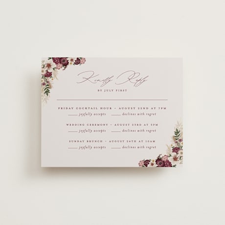 Multi-Event RSVP Cards