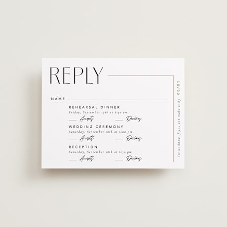 Multi-Event RSVP Cards