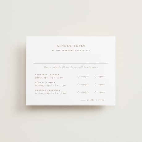 Multi-Event RSVP Cards