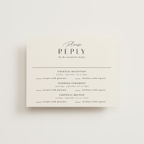 Multi-Event RSVP Cards