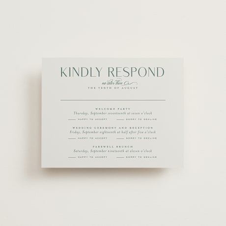 Multi-Event RSVP Cards