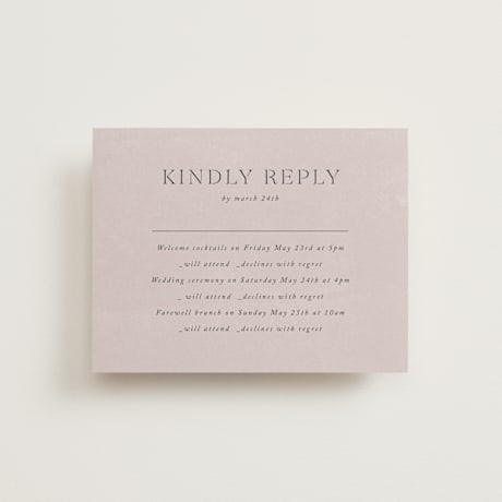 Multi-Event RSVP Cards