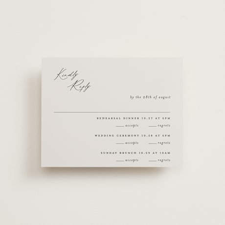 Multi-Event RSVP Cards