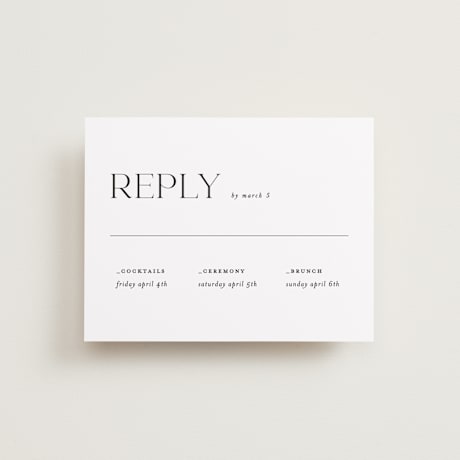 Multi-Event RSVP Cards