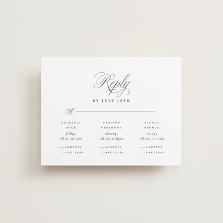 Multi-Event RSVP Cards