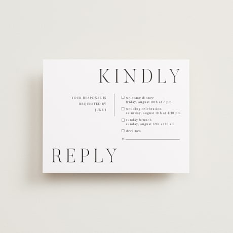 Multi-Event RSVP Cards