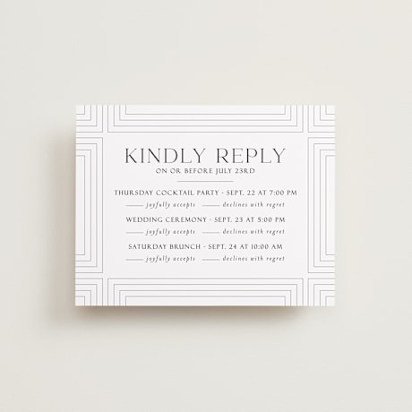 Multi-Event RSVP Cards