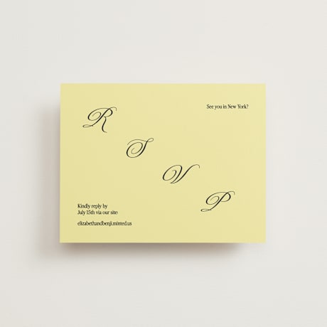 RSVP Online Enclosure Cards