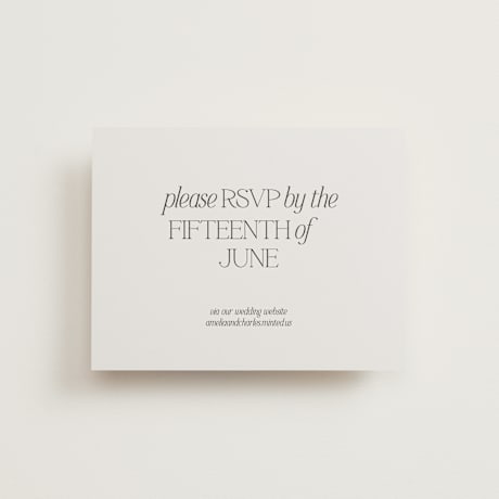 RSVP Online Enclosure Cards