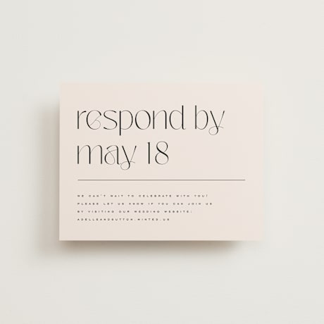 RSVP Online Enclosure Cards