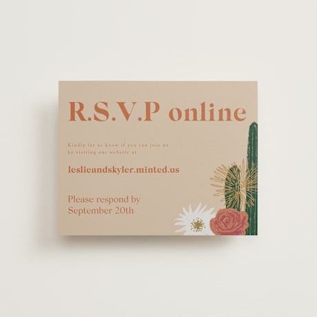 RSVP Online Enclosure Cards