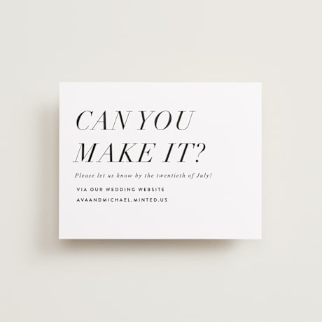 RSVP Online Enclosure Cards