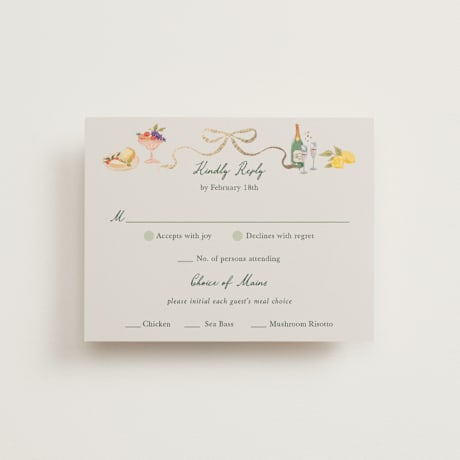 Foil-Pressed RSVP Cards