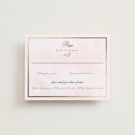 Foil-Pressed RSVP Cards