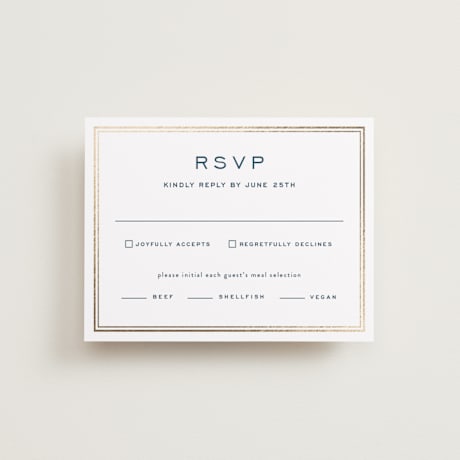 Foil-Pressed RSVP Cards