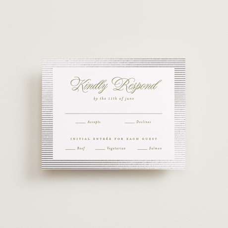 Foil-Pressed RSVP Cards
