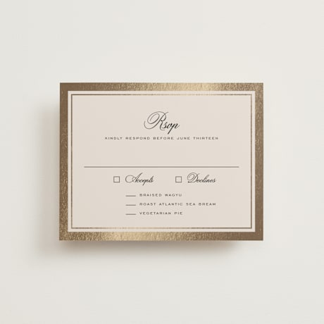 Foil-Pressed RSVP Cards