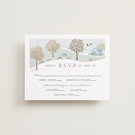 Foil-Pressed RSVP Cards