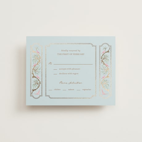 Foil-Pressed RSVP Cards