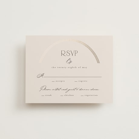 Foil-Pressed RSVP Cards