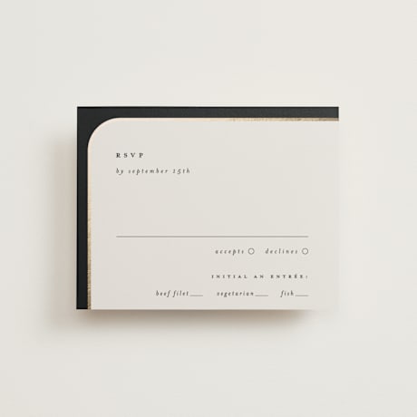 Foil-Pressed RSVP Cards