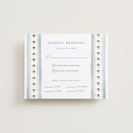 Foil-Pressed RSVP Cards