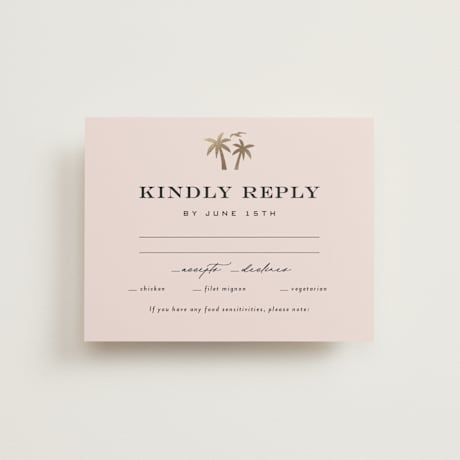 Foil-Pressed RSVP Cards