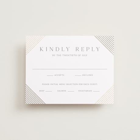 Foil-Pressed RSVP Cards