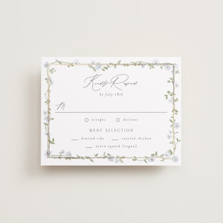 Foil-Pressed RSVP Cards