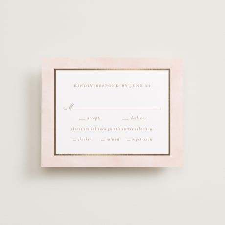 Foil-Pressed RSVP Cards