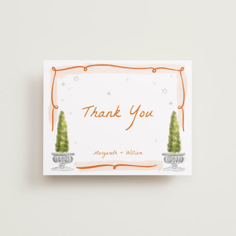 Flat Wedding Thank You Cards