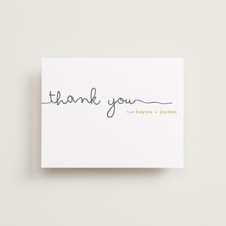 Flat Wedding Thank You Cards