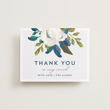 Flat Wedding Thank You Cards