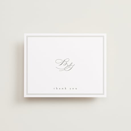 Flat Wedding Thank You Cards
