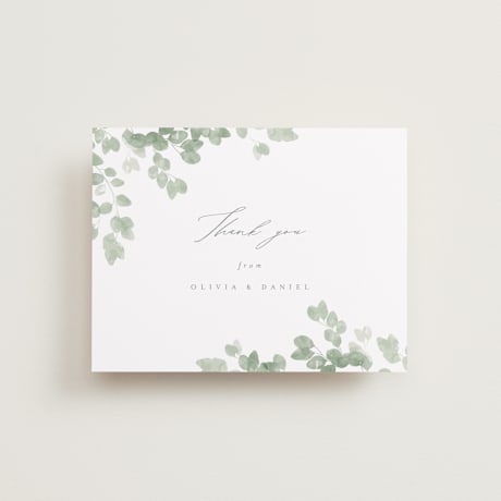 Flat Wedding Thank You Cards