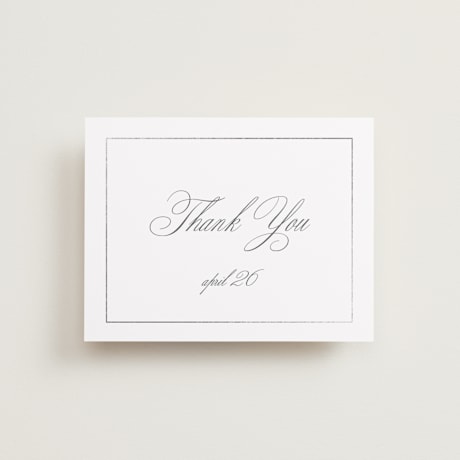 Foil-Pressed Flat Wedding Thank You Cards