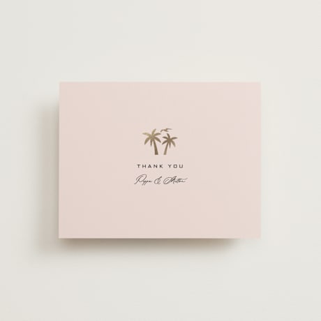 Foil-Pressed Flat Wedding Thank You Cards