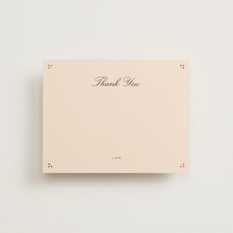 Foil-Pressed Flat Wedding Thank You Cards