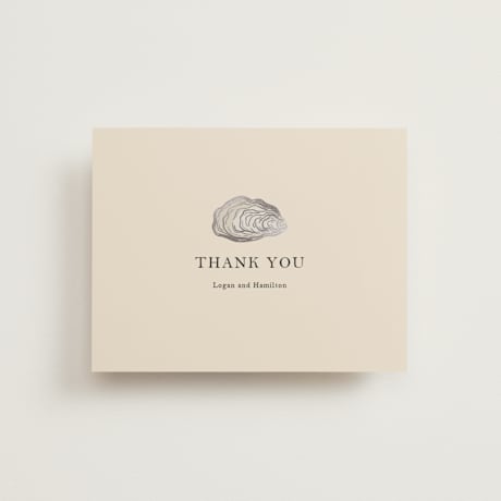 Foil-Pressed Flat Wedding Thank You Cards