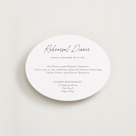 Rehearsal Dinner Cards