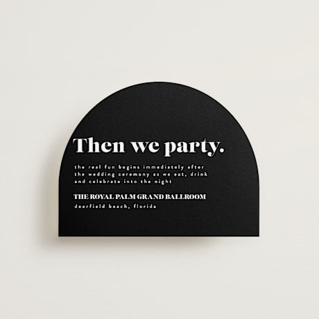 Reception Cards