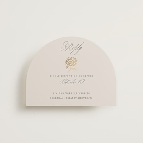 Foil-Pressed RSVP Online Enclosure Cards