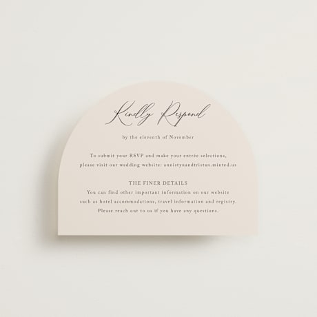 RSVP Online Enclosure Cards