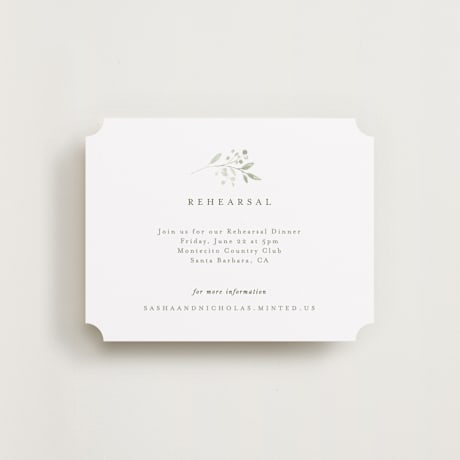Rehearsal Dinner Cards