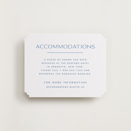 Letterpress Direction Cards