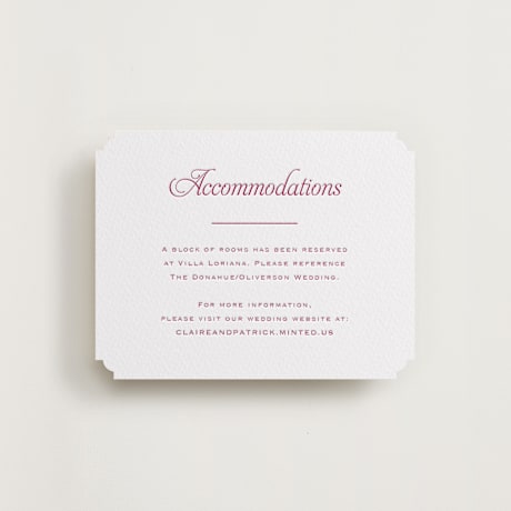 Letterpress Direction Cards