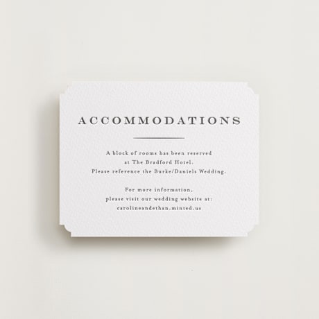 Letterpress Direction Cards
