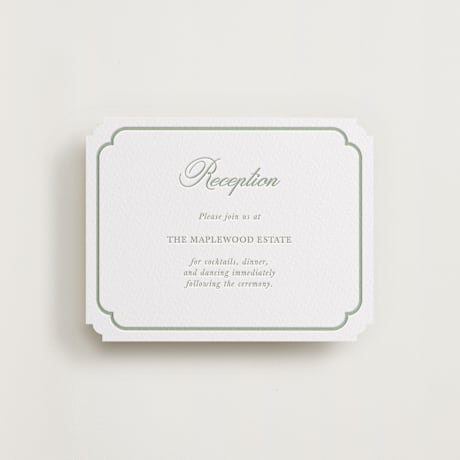 Letterpress Reception Cards