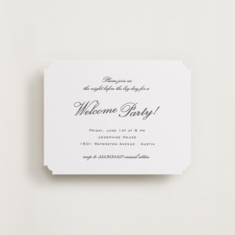 Letterpress Rehearsal Dinner Cards